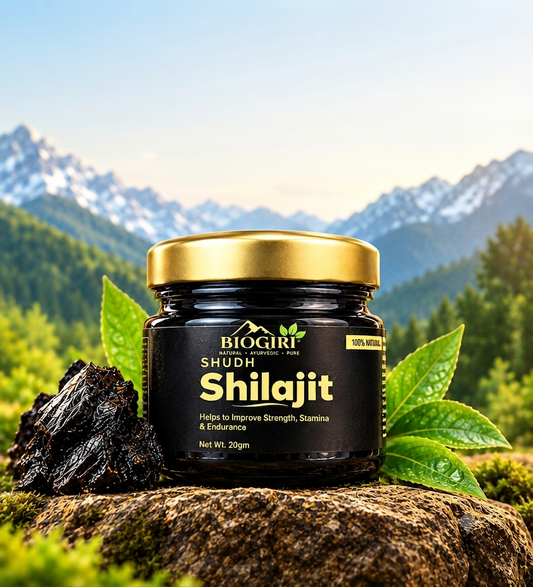 Biogiri Shudh Shilajit – Pure Ayurvedic Shilajit for Energy, Strength & Stamina Support – 10g