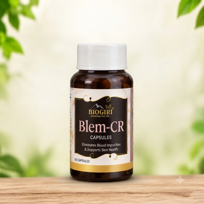 Biogiri Blem-CR Capsules – Ayurvedic Amla, Kutki & Babchi Herbal Formula for Skin Clarity, Pigmentation & Healthy-Looking Skin – 60 Capsules